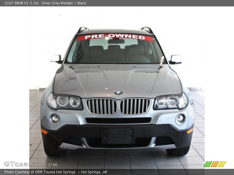 Silver Grey Metallic / Black 2007 BMW X3 3.0si