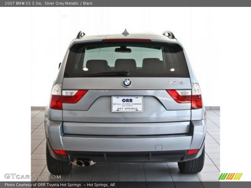 Silver Grey Metallic / Black 2007 BMW X3 3.0si