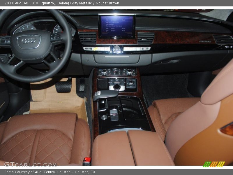 Oolong Gray Metallic / Nougat Brown 2014 Audi A8 L 4.0T quattro