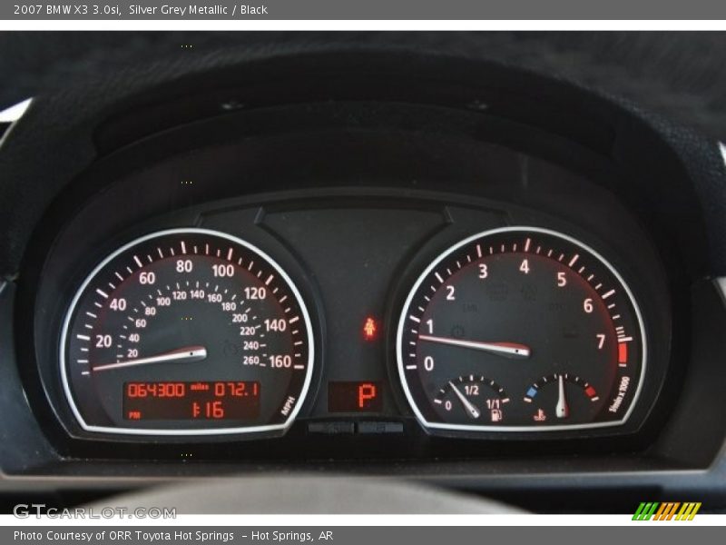 Silver Grey Metallic / Black 2007 BMW X3 3.0si