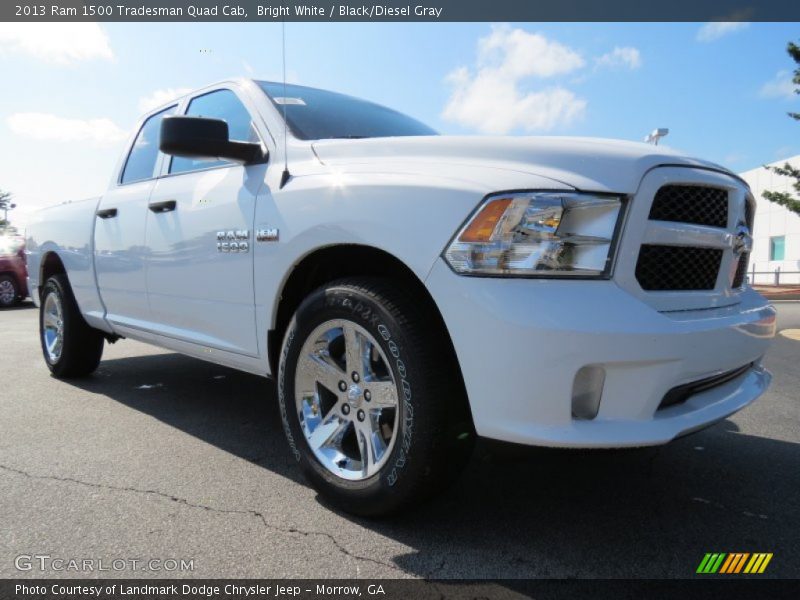 Bright White / Black/Diesel Gray 2013 Ram 1500 Tradesman Quad Cab