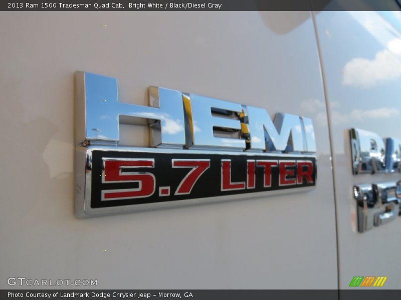 Bright White / Black/Diesel Gray 2013 Ram 1500 Tradesman Quad Cab