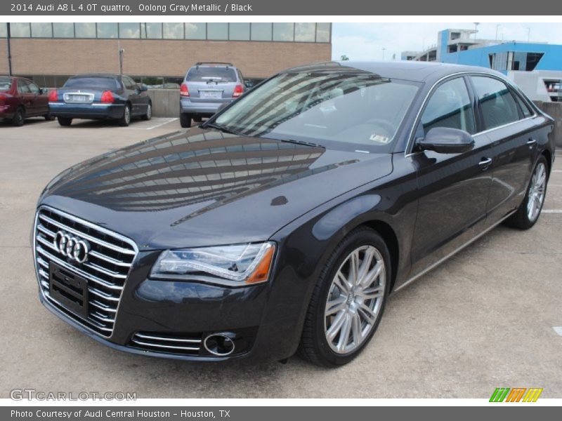 Oolong Gray Metallic / Black 2014 Audi A8 L 4.0T quattro
