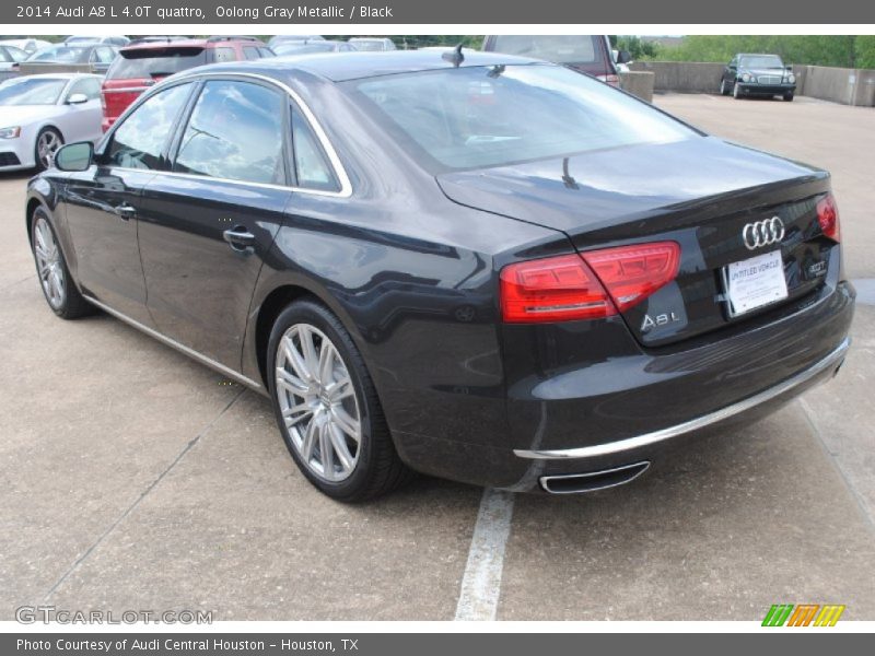 Oolong Gray Metallic / Black 2014 Audi A8 L 4.0T quattro