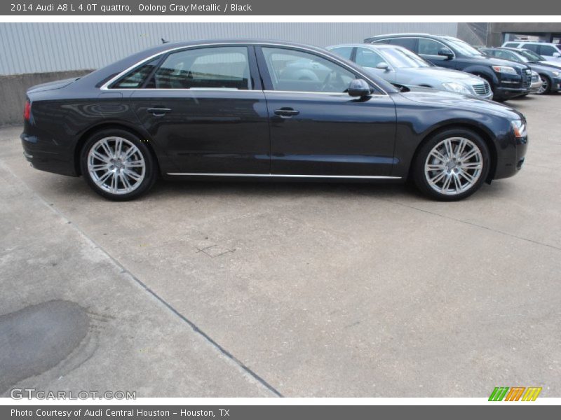 Oolong Gray Metallic / Black 2014 Audi A8 L 4.0T quattro