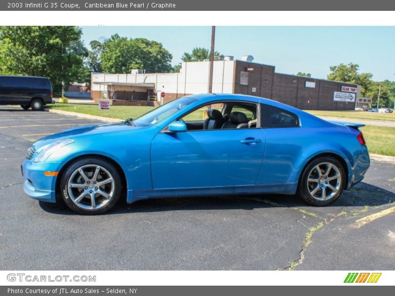 Caribbean Blue Pearl / Graphite 2003 Infiniti G 35 Coupe