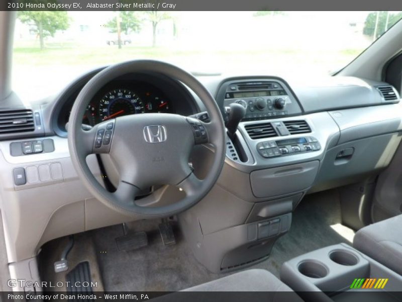 Alabaster Silver Metallic / Gray 2010 Honda Odyssey EX