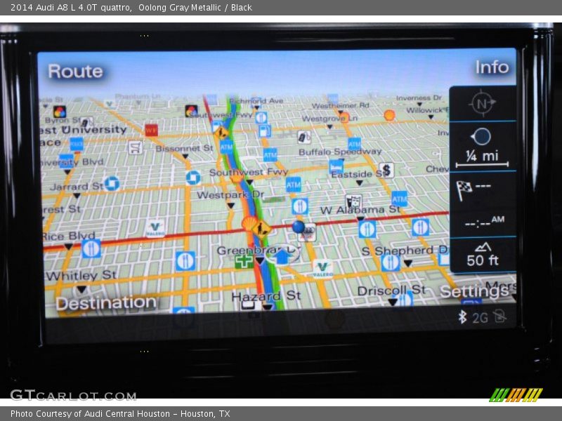 Oolong Gray Metallic / Black 2014 Audi A8 L 4.0T quattro