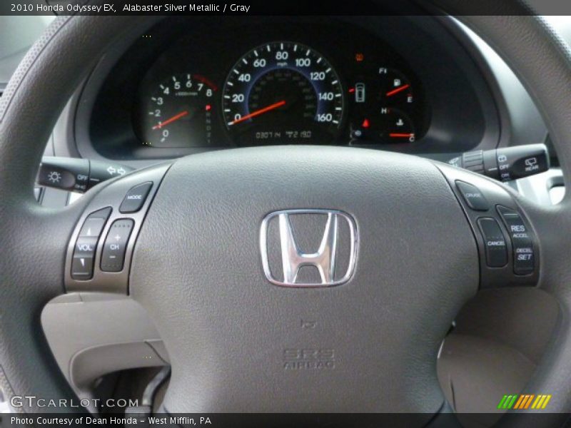 Alabaster Silver Metallic / Gray 2010 Honda Odyssey EX