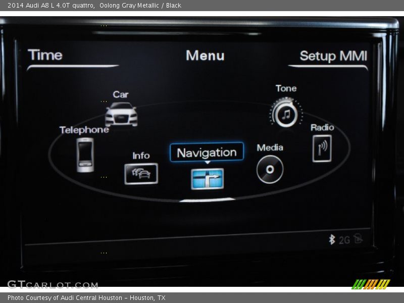 Oolong Gray Metallic / Black 2014 Audi A8 L 4.0T quattro