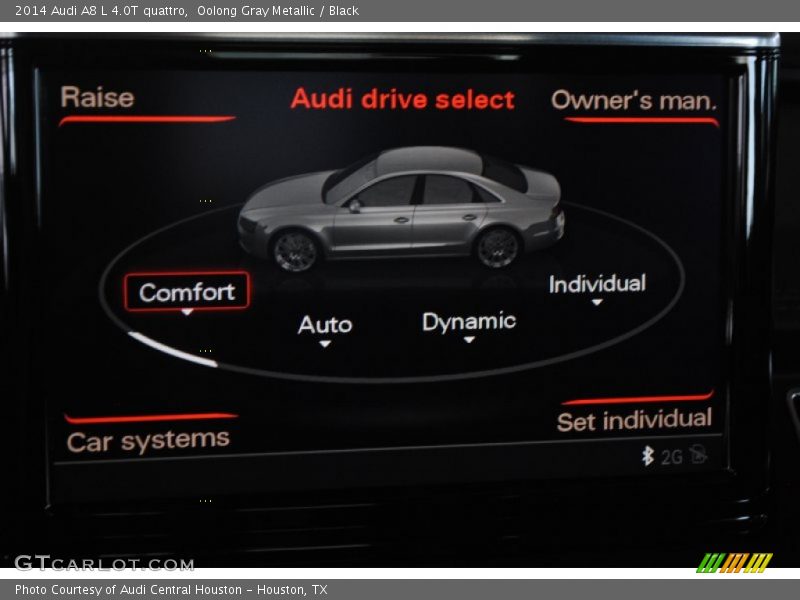 Oolong Gray Metallic / Black 2014 Audi A8 L 4.0T quattro