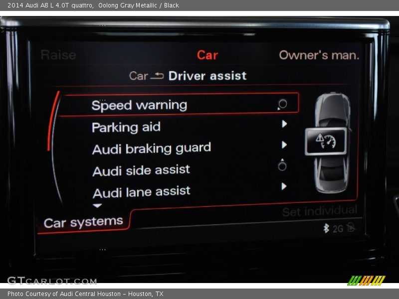 Oolong Gray Metallic / Black 2014 Audi A8 L 4.0T quattro