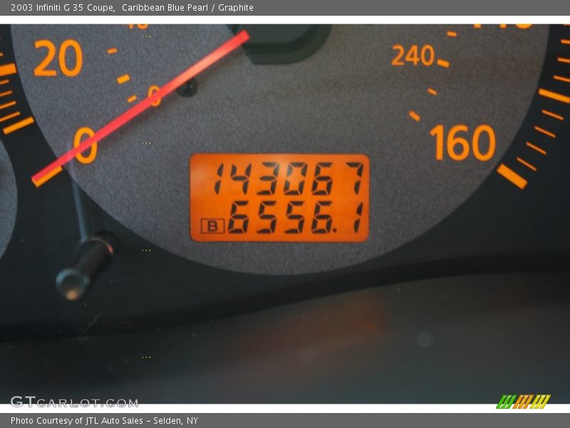 Caribbean Blue Pearl / Graphite 2003 Infiniti G 35 Coupe