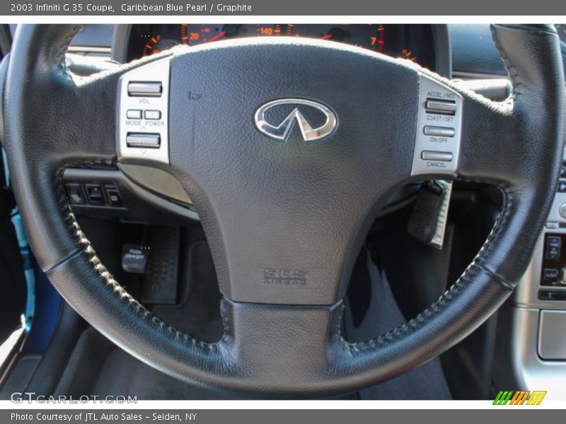 Caribbean Blue Pearl / Graphite 2003 Infiniti G 35 Coupe
