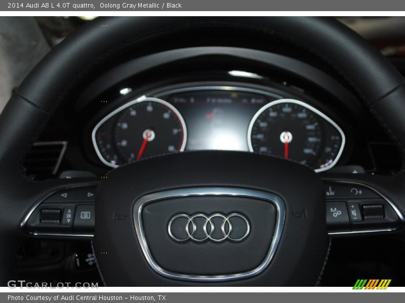 Oolong Gray Metallic / Black 2014 Audi A8 L 4.0T quattro