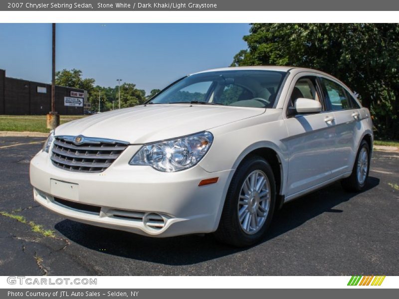 Stone White / Dark Khaki/Light Graystone 2007 Chrysler Sebring Sedan