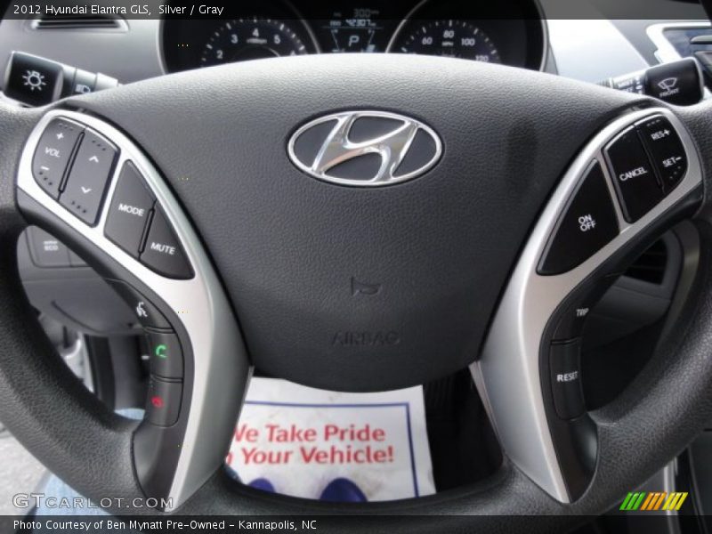 Silver / Gray 2012 Hyundai Elantra GLS