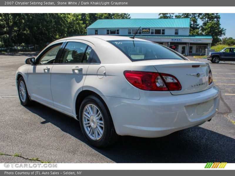 Stone White / Dark Khaki/Light Graystone 2007 Chrysler Sebring Sedan