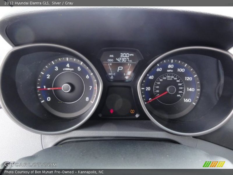 Silver / Gray 2012 Hyundai Elantra GLS