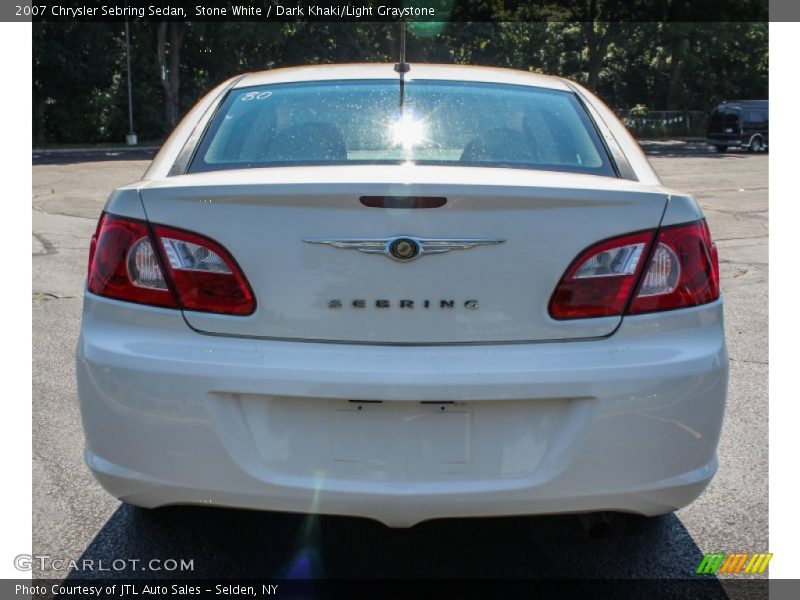 Stone White / Dark Khaki/Light Graystone 2007 Chrysler Sebring Sedan