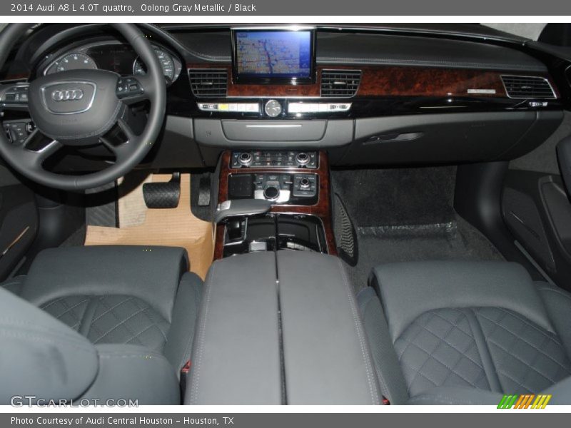 Oolong Gray Metallic / Black 2014 Audi A8 L 4.0T quattro