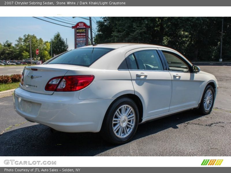 Stone White / Dark Khaki/Light Graystone 2007 Chrysler Sebring Sedan