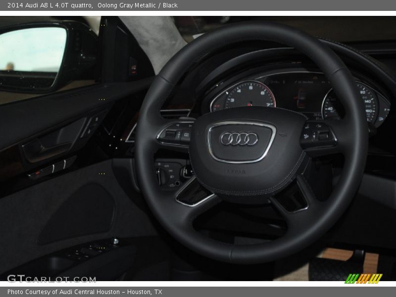 Oolong Gray Metallic / Black 2014 Audi A8 L 4.0T quattro
