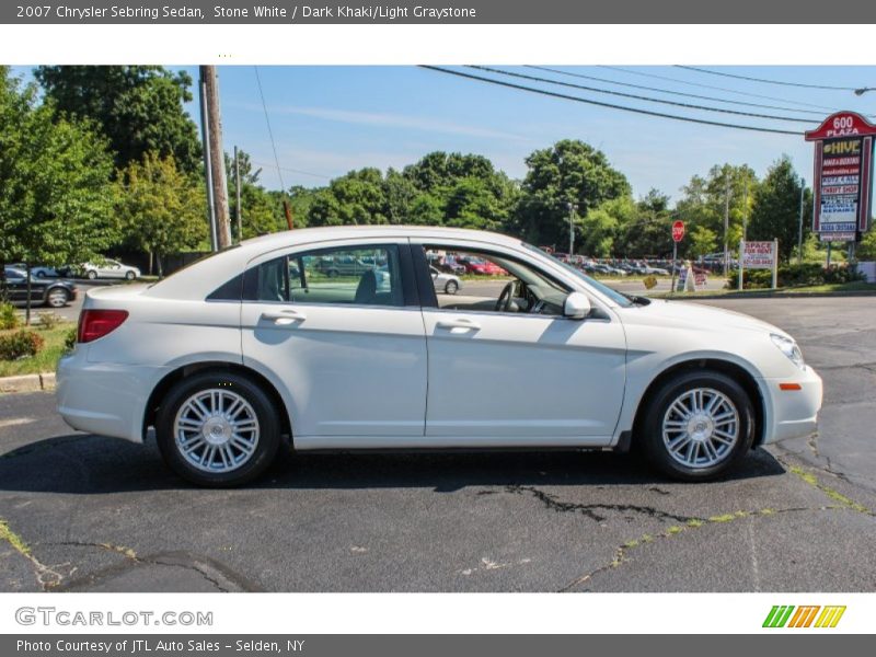 Stone White / Dark Khaki/Light Graystone 2007 Chrysler Sebring Sedan