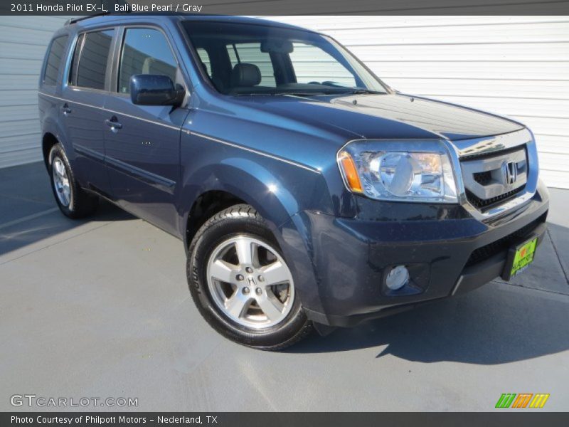 Bali Blue Pearl / Gray 2011 Honda Pilot EX-L