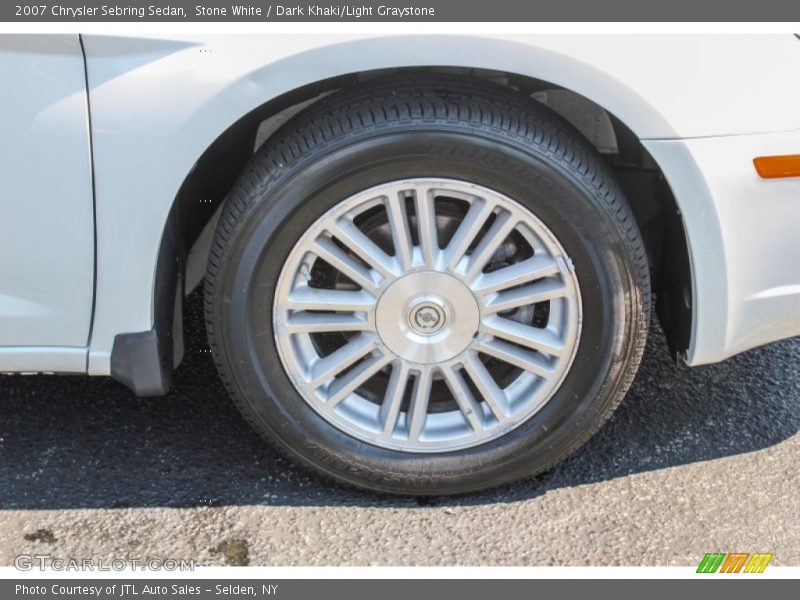 Stone White / Dark Khaki/Light Graystone 2007 Chrysler Sebring Sedan