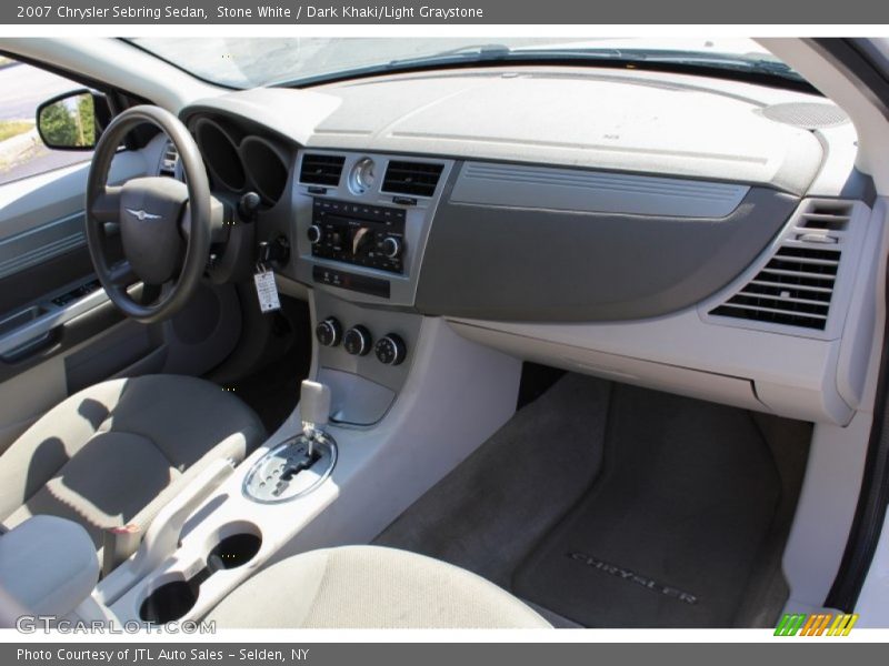 Stone White / Dark Khaki/Light Graystone 2007 Chrysler Sebring Sedan