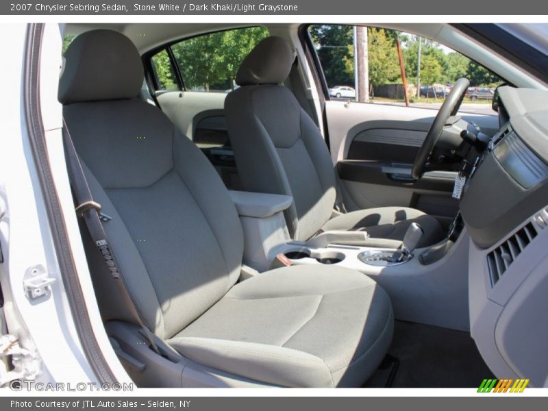 Stone White / Dark Khaki/Light Graystone 2007 Chrysler Sebring Sedan