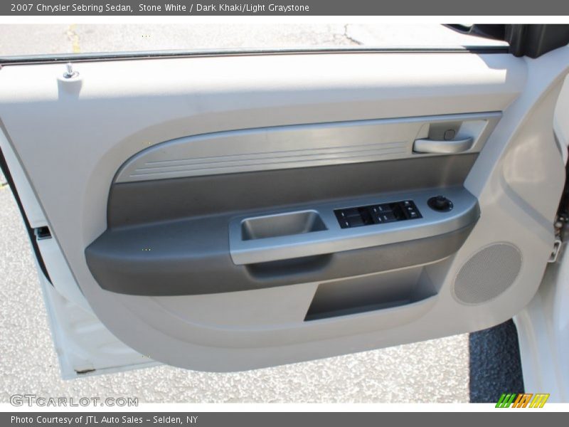 Stone White / Dark Khaki/Light Graystone 2007 Chrysler Sebring Sedan