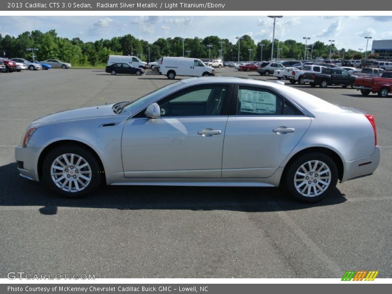 Radiant Silver Metallic / Light Titanium/Ebony 2013 Cadillac CTS 3.0 Sedan