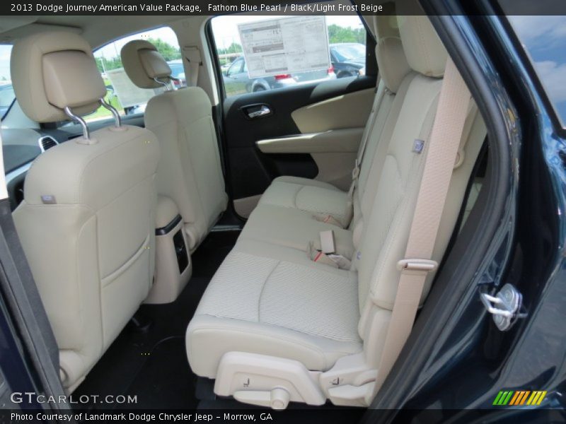 Fathom Blue Pearl / Black/Light Frost Beige 2013 Dodge Journey American Value Package