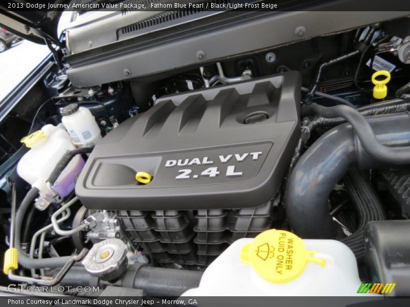 Fathom Blue Pearl / Black/Light Frost Beige 2013 Dodge Journey American Value Package
