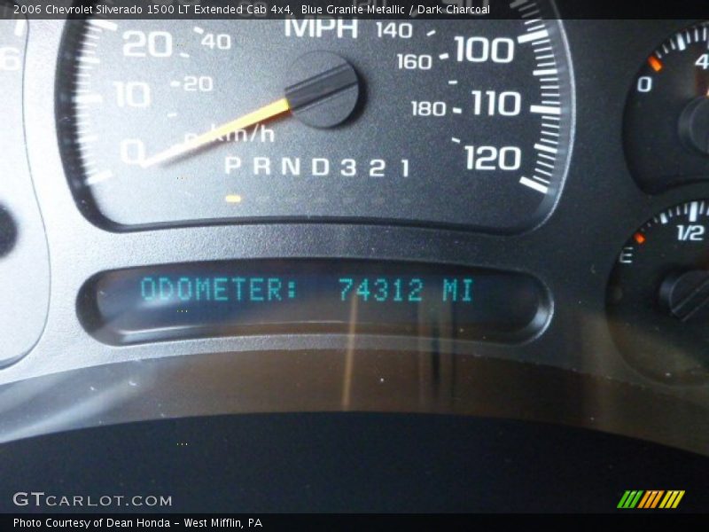 Blue Granite Metallic / Dark Charcoal 2006 Chevrolet Silverado 1500 LT Extended Cab 4x4
