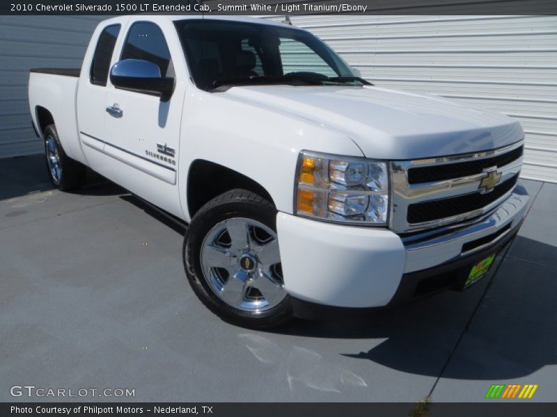 Summit White / Light Titanium/Ebony 2010 Chevrolet Silverado 1500 LT Extended Cab
