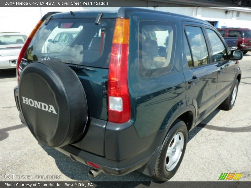 Clover Green Pearl / Saddle 2004 Honda CR-V LX 4WD