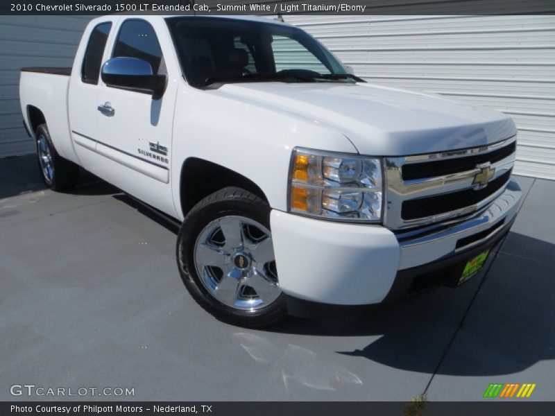 Summit White / Light Titanium/Ebony 2010 Chevrolet Silverado 1500 LT Extended Cab