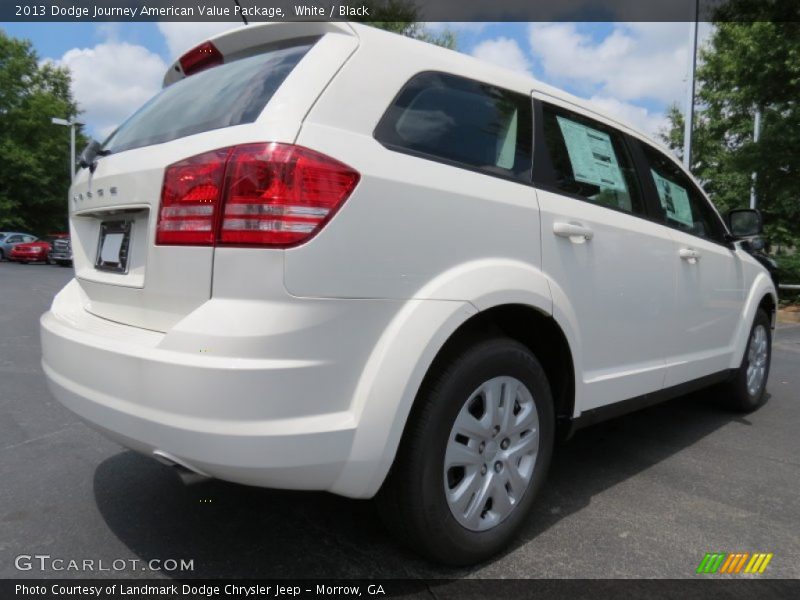 White / Black 2013 Dodge Journey American Value Package