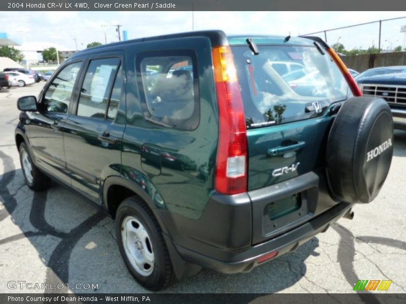 Clover Green Pearl / Saddle 2004 Honda CR-V LX 4WD