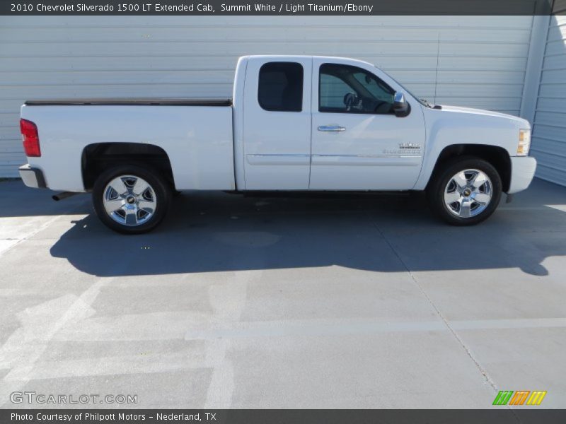 Summit White / Light Titanium/Ebony 2010 Chevrolet Silverado 1500 LT Extended Cab