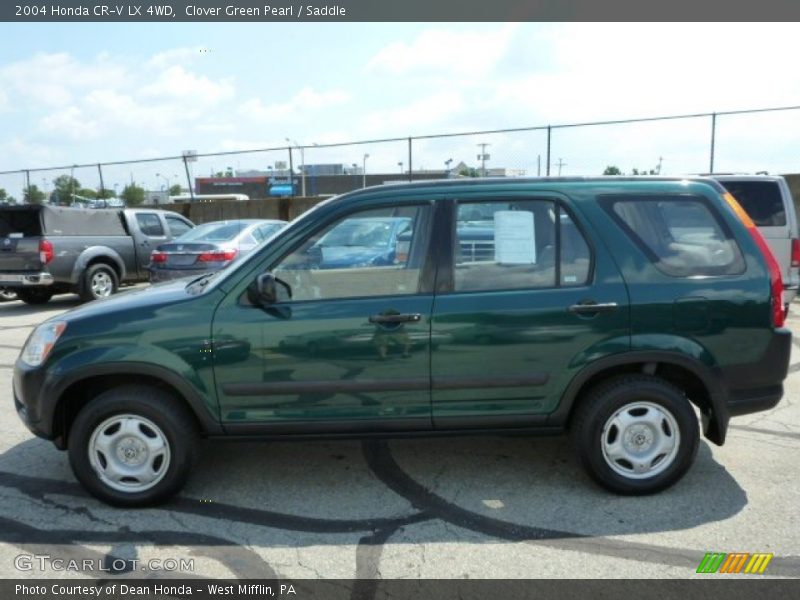 Clover Green Pearl / Saddle 2004 Honda CR-V LX 4WD