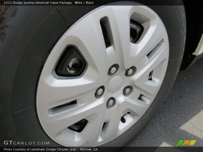 White / Black 2013 Dodge Journey American Value Package