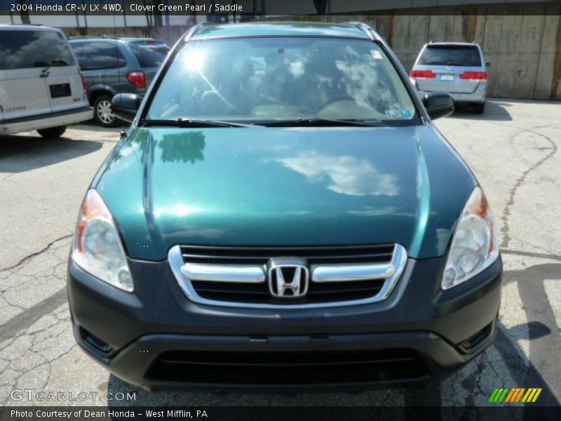 Clover Green Pearl / Saddle 2004 Honda CR-V LX 4WD