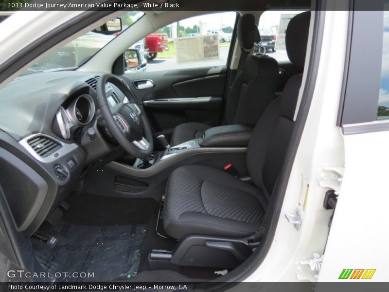 White / Black 2013 Dodge Journey American Value Package