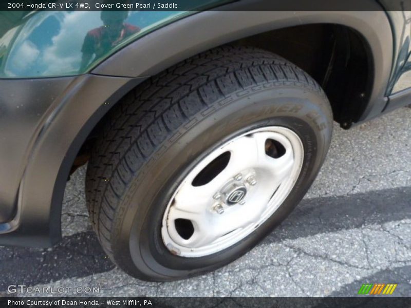 Clover Green Pearl / Saddle 2004 Honda CR-V LX 4WD