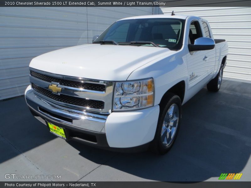 Summit White / Light Titanium/Ebony 2010 Chevrolet Silverado 1500 LT Extended Cab