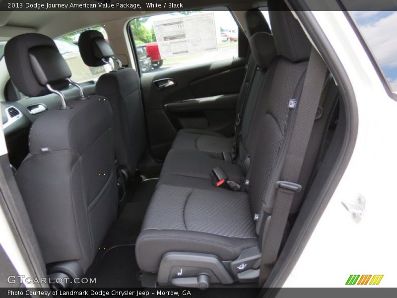 White / Black 2013 Dodge Journey American Value Package